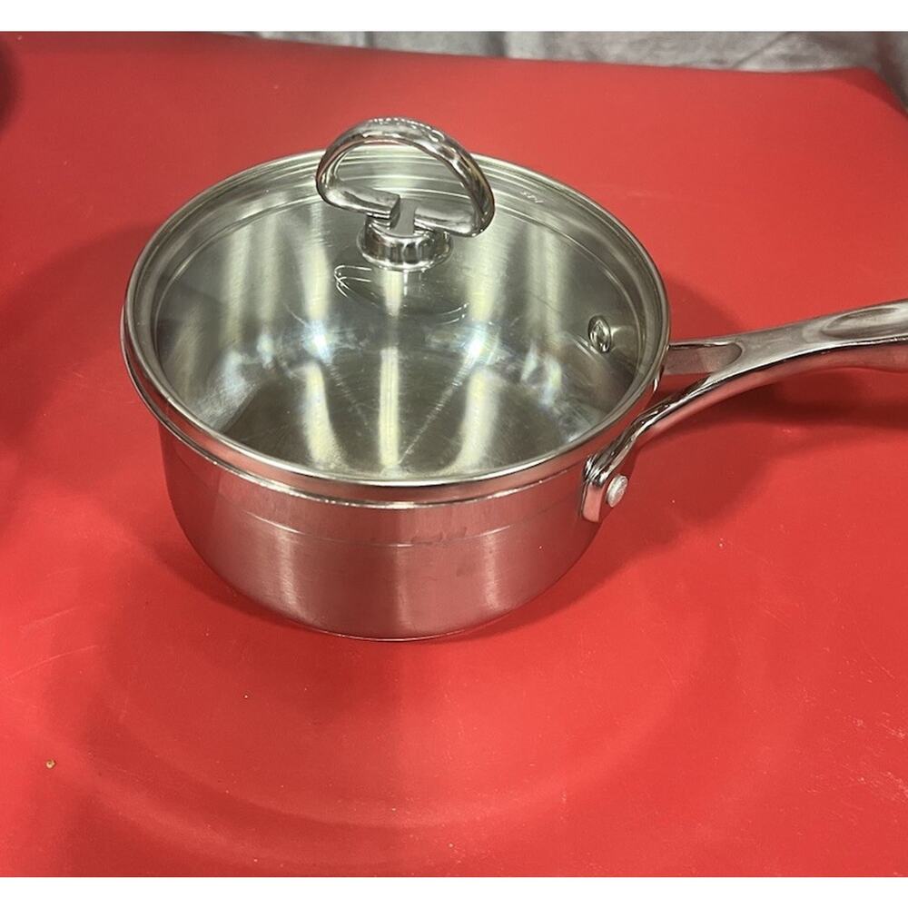 Chantal SLIN35-140 Induction 21 Steel Saucepan, 1 quart, Stainless